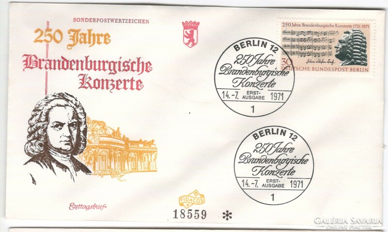 Emléklapok, FDC-k  0422 (Berlin) Michel 392   1,70 Euro