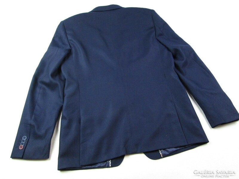 Original van kollem (l) elegant very serious men's wool blend night navy jacket