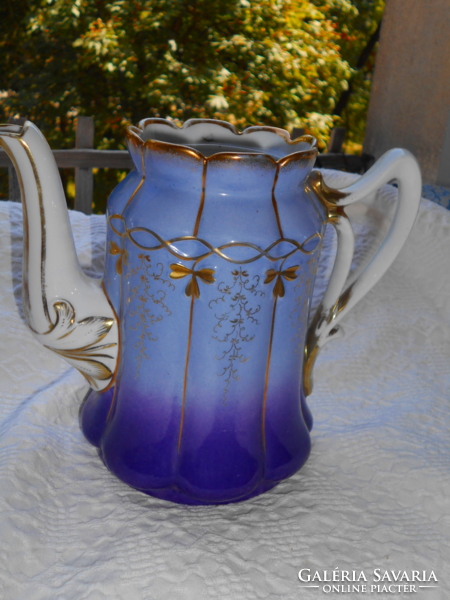 Biedermeier pouring jug with hand painting