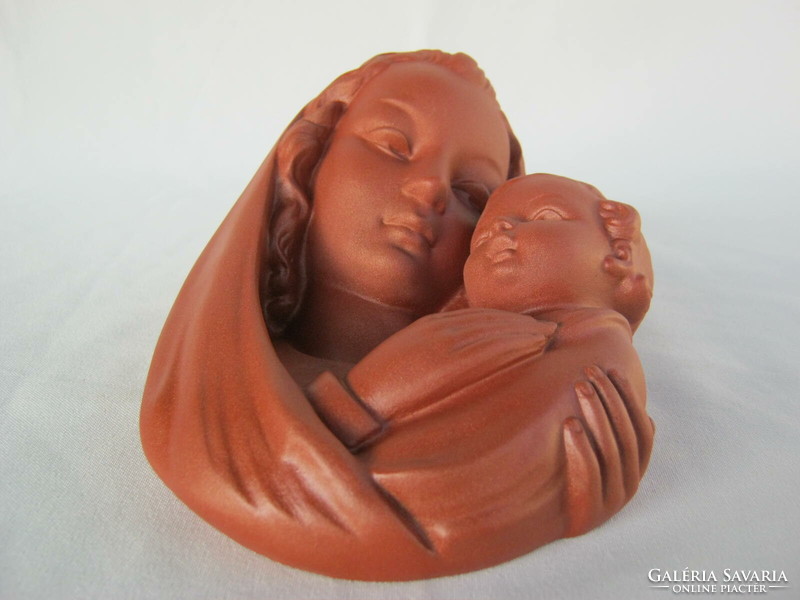 Mother and child ceramic wall decoration