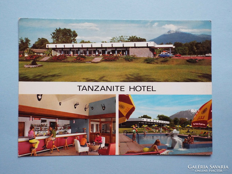 Postcard (12) - tanzania - arusha - hotel tanzanite mosaic 1980s