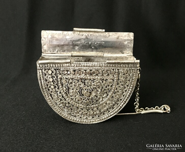 Mahfaza - silver-plated Yemeni belt bag
