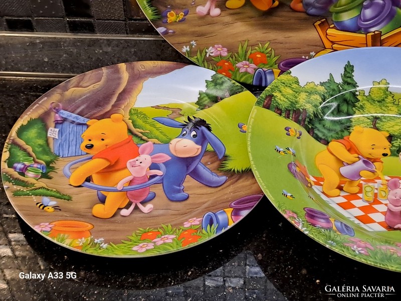 Disney Winnie the Pooh Micimackó dekorral porcelán gyermek tányér készlet