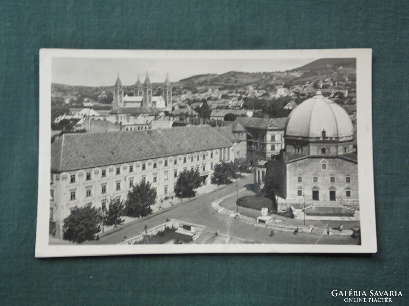 Képeslap, Pécs, Széchenyi tér, Dzsámi török templom látkép részlet