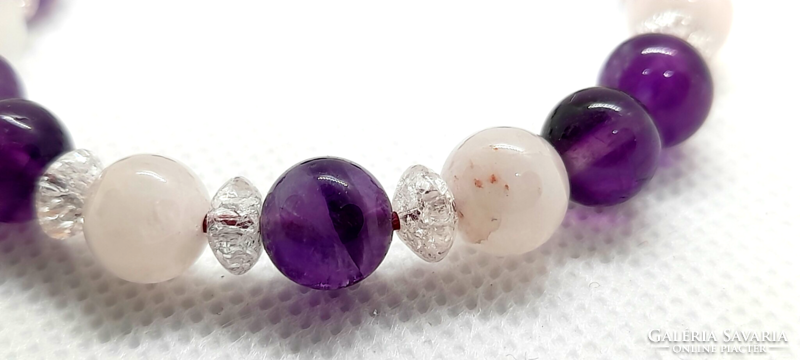 Women's amethyst/moonstone bracelet