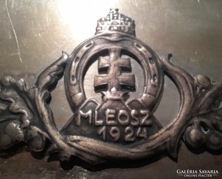 MLEOSZ Lovas bajnok 1924-1941 .160x120mm 132g . Ag Ezüst .Olvass !