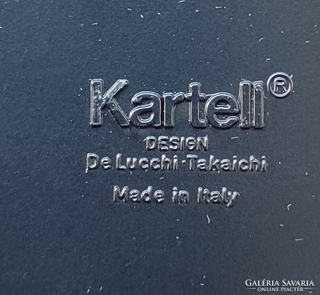 Olasz design íróasztali tároló, Kartell, De Lucchi-Takaichi terve