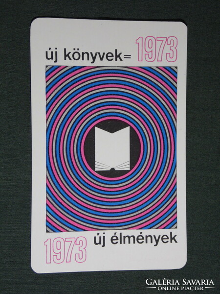 Kártyanaptár, Rákóczi könyváruház, Budapest,1973,   (5)