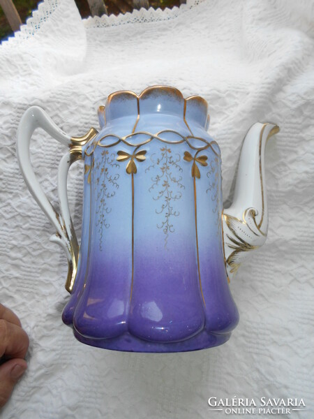 Biedermeier pouring jug with hand painting