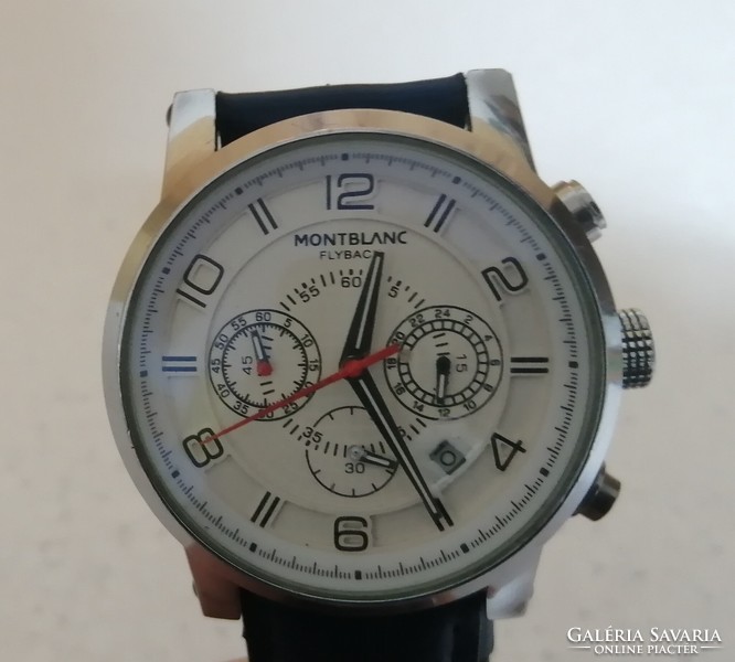 Cheap, for sale 1 pc (retro) monblanc flipback chronograph men's used jubilee quartz wristwatch!
