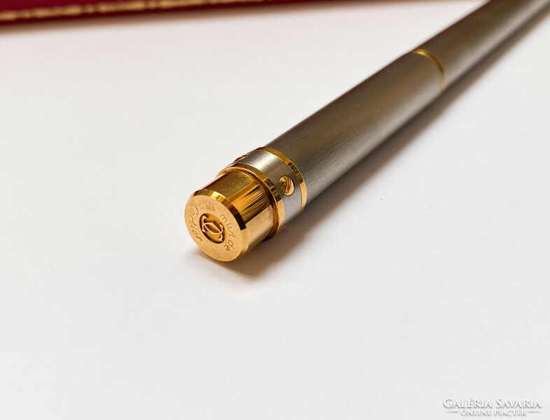 New condition cartier santos ballpoint pen for sale.