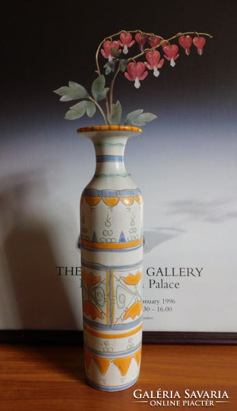 Gorka Géza kerámia váza a habán korszakából - 32 cm