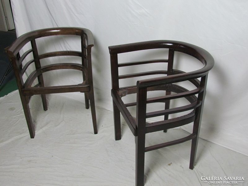 Antique thonet joseph hoffman armchair 2pcs (restored)