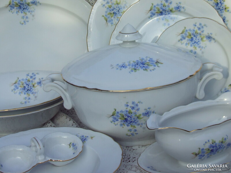 Forget-me-not patterned serving set