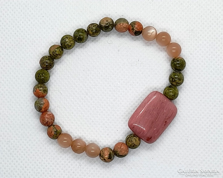 Women's unakit bracelet made of 5 mm beads