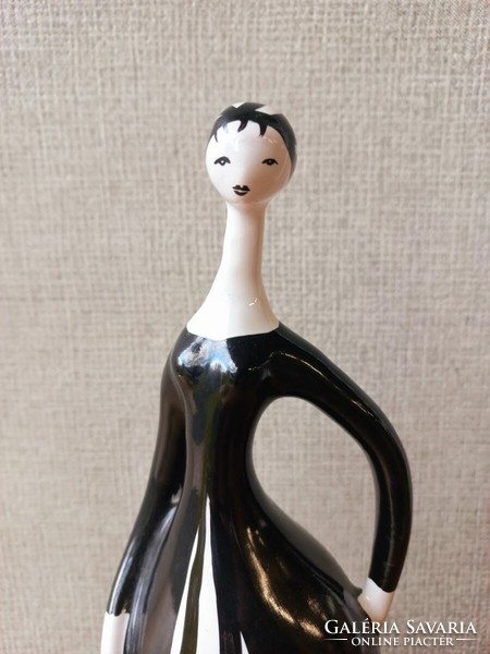 Bodrogkeresztúr female ceramic figure - g. Designed by Katalin Staindl