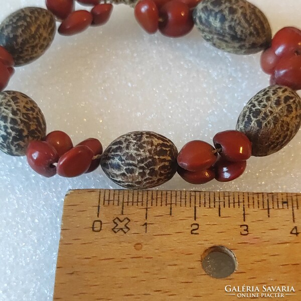 Slip-on seed bracelet adult size