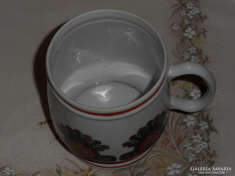 Hollóházi porcelán sörös korsó ( 0.5 Literes )