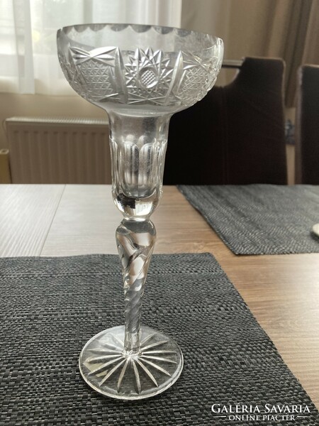 Crystal candle holder