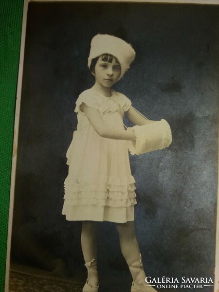 Antique circa 1910 - kassa-vende photo studio small ballerina photo postcards 3 in one according to pictures