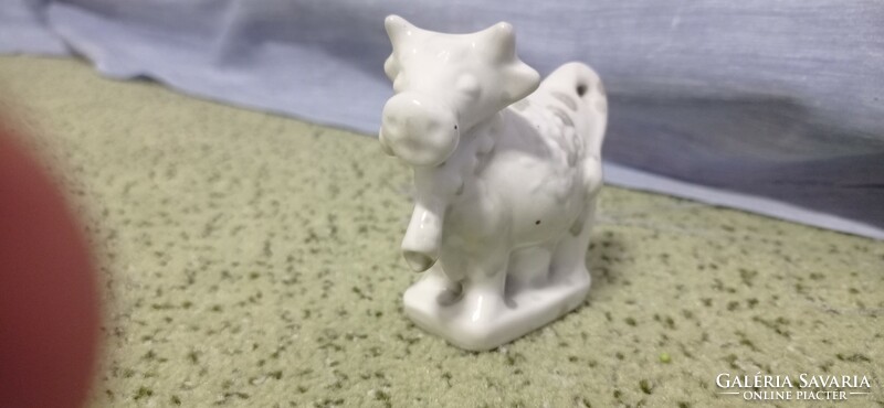 Old, rare, Zsolnay heifer, boci, bull, bikuci? Little cow.