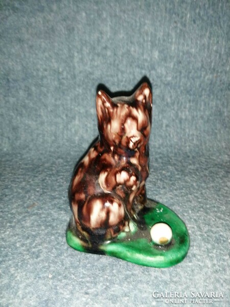 Retro ceramic cat - 11 cm high (a4)