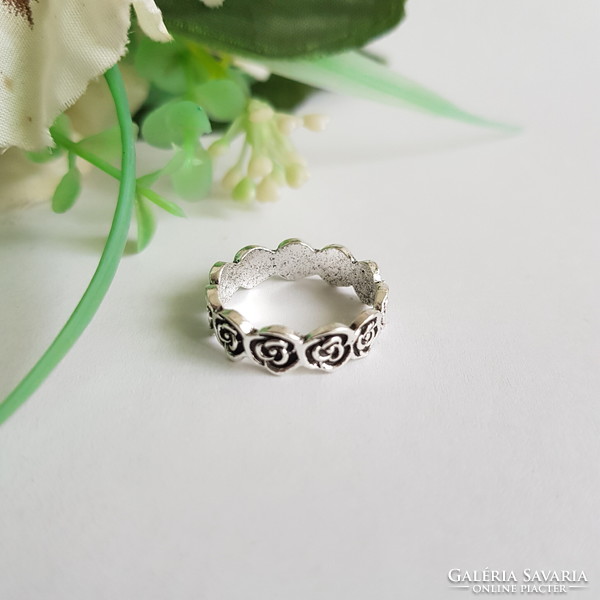 New rose motif ring - usa 6 / eu 52 / ø16.5mm