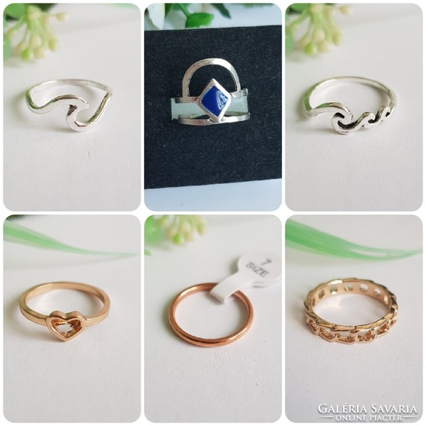 New silver ring with flower motif - usa 7 / eu 54 / ø17.5mm