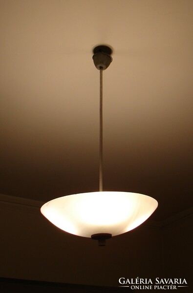 Bauhaus / art deco glass ceiling lamp