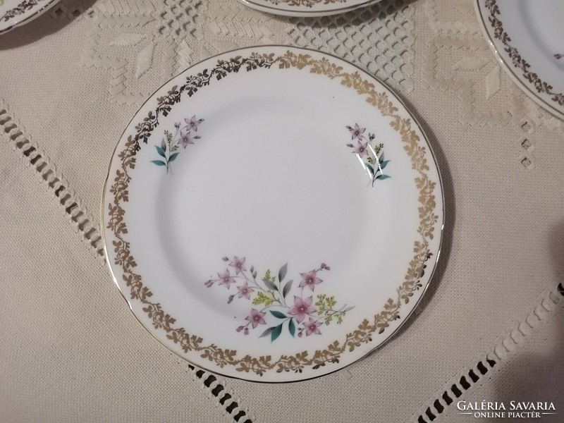 English porcelain 6 cookie plates