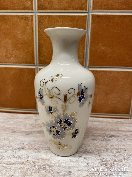 Zsolnay cornflower patterned vase