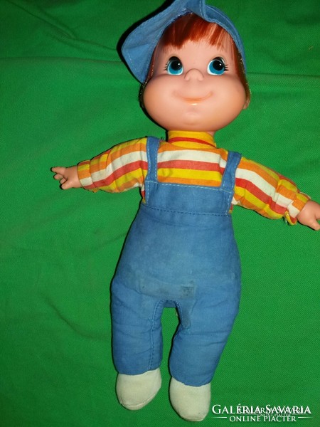 Retro 1970 nagyon ritka MATTEL Biffy babzsákos fiú baba figura 30 cm a képek szerint
