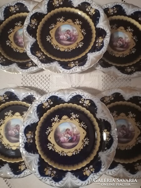 Porcelain 6 cake plates