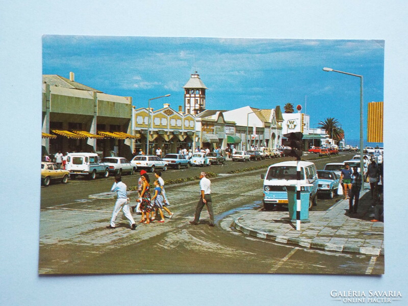 Képeslap (12) - Namíbia - Swakopmund - Vilmos császár utca 1980-as évek