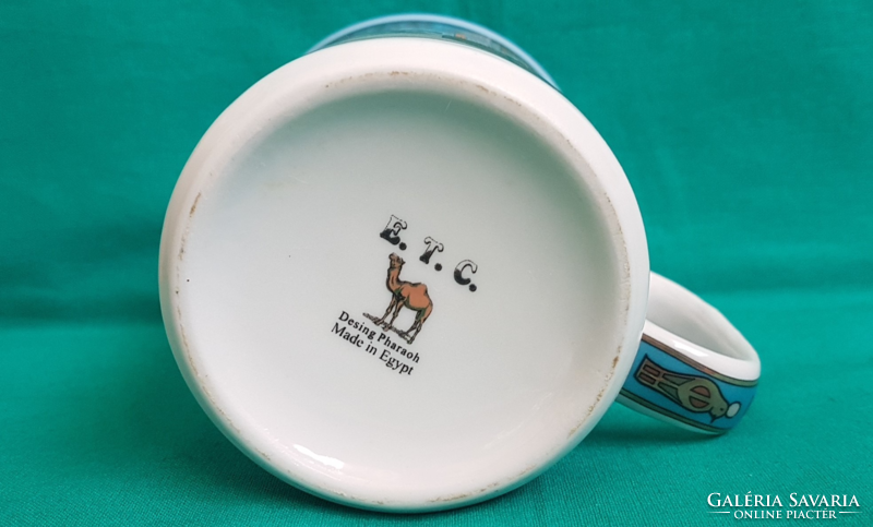 E.T.C. Design pharaoh original Egyptian porcelain mug, cup