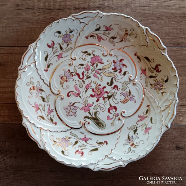 Zsolnay flower plate / wall plate