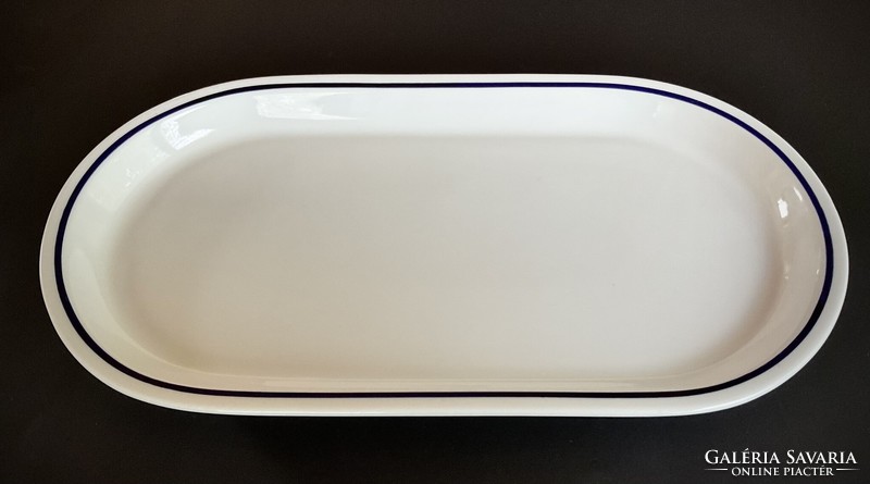 Alföldi blue-striped canteen offering oval bowl tray