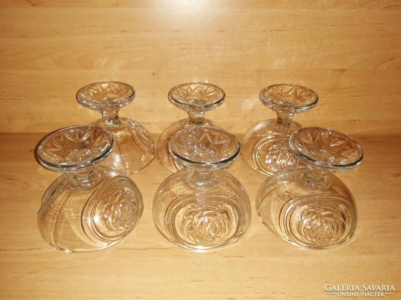 Stemmed glass dessert glass goblet set in box