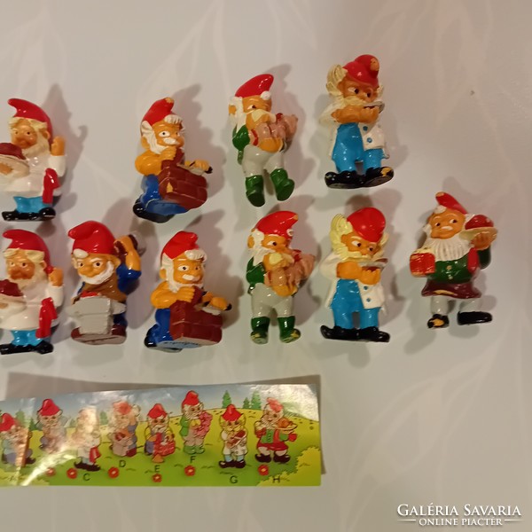 Kinder figurines complete series / old dwarf line 1992