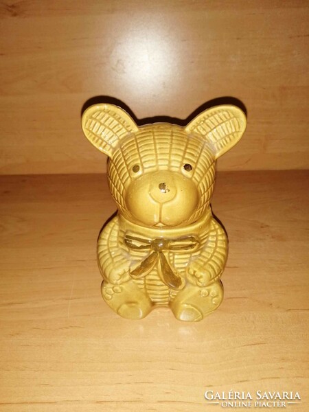 Bear-shaped ceramic honey holder - 14 cm high (36/d)