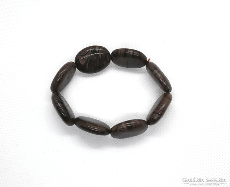 Mineral - coffee jasper - bracelet made of 20 mm beads