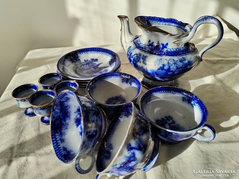 Villeroy end boch india coffee and tea set / from the early 1800s