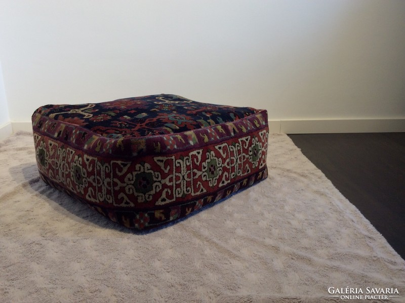Seat cushion made of tex carpet with Caucasian pattern