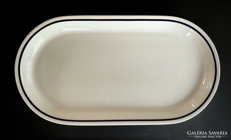 Alföldi blue-striped canteen offering oval bowl tray