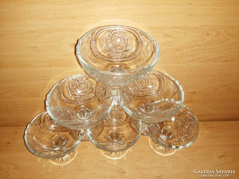 Stemmed glass dessert glass goblet set in box