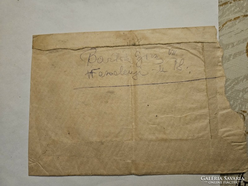 1946-os Ajánlott levél Budapest