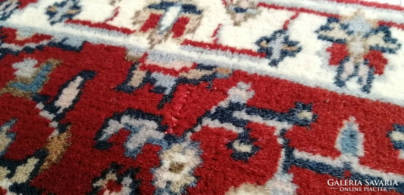 Ushak from Turkey, small hand-knotted thick wool running mat