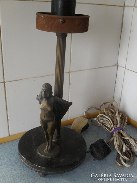 Bronz akt szobor lámpa
