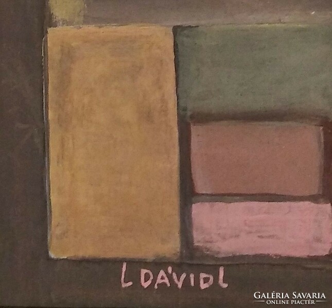 Dávid Lehel: "Beépített kert" című festménye 2002-ből