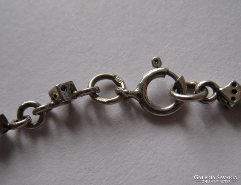 Dice silver bracelet